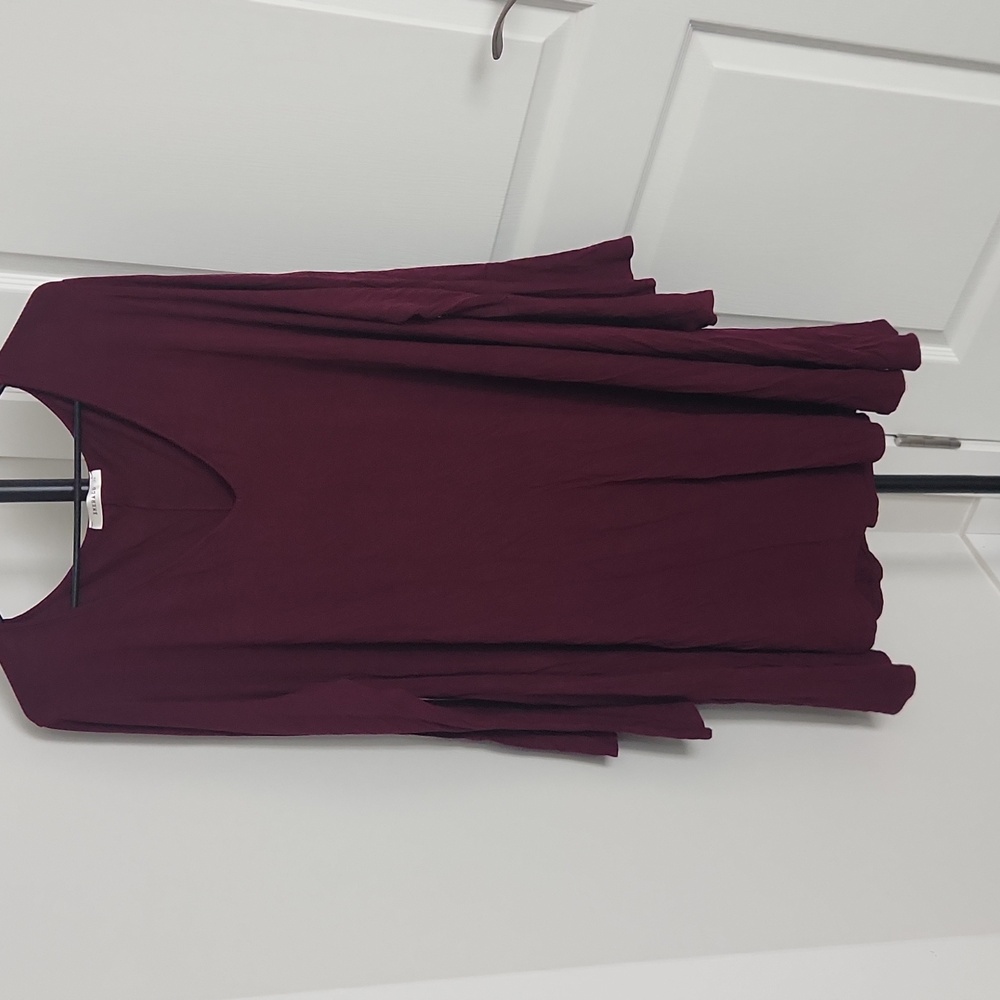 Emerald Burgundy Dress